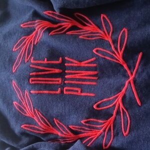 Victoria' Secrets Womans Sz L Navy Blue Hoodie Jacket, Win Fall, Spring, Summer.